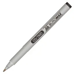 Маркер Buromax CD/DVD "JOBMAX", black, 0.6мм (BM.8701-01) - мініатюра 2