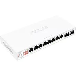 Комутатор Asus QG-U1080 8-Port 2.5G + 2-Port 10G SFP+ Unmanaged White (90IG0A00-MO3B00) - мініатюра 2