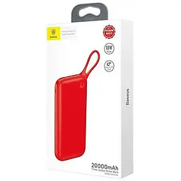 Портативна батарея Powerbank Baseus Powerful Power Bank 20000 mAh PPKC-A09 Red - мініатюра 5
