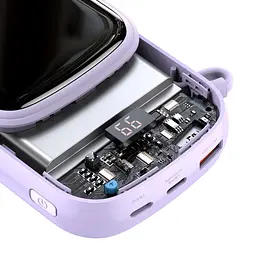 Портативна батарея Powerbank Baseus Qpow Digital Display 20000 mAh 22.5W With Type-C Cable PPQD-I05 Purple - мініатюра 6
