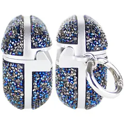 TPU чохол Bling World Rock Diamond для навушників AirPods 3 Синій - мініатюра 3