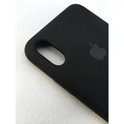 Оригінальний силіконовий чохол Apple Silicone Case для iPhone XS Max (6.5") Black (MRWE2ZM/A) - мініатюра 8