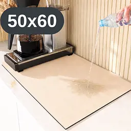 Антиковзаючий кухонний килимок 50×60 см — абсорбуючий для сушіння посуду та під кавоварку KT8001776