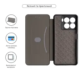 Чохол-книжка ArmorStandart G-Case для ZTE Blade A56 4G Black - мініатюра 3
