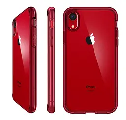 Чохол протиударний Spigen Ultra Hybrid 064CS25346 для iPhone XR (6.1") Red - мініатюра 4