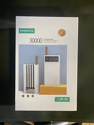 Зовнішній акумулятор Power On 30000mAh Універсальна батарея (Білий) - мініатюра 2