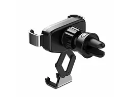 Автомобільний тримач для смартфона ColorWay Gravity Mechanical Car Mount Black (CW-CHG18-BK) - мініатюра 3