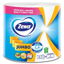 Паперові рушники Zewa Jumbo 1 рулон 325 відривів (7322541191706) - мініатюра 2