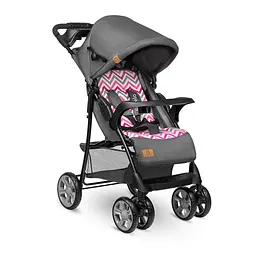 Прогулянкова коляска Lionelo Emma Plus Pink Scandi, темно-сіра (LO-EMMA PLUS PINK SCANDI) - мініатюра 5
