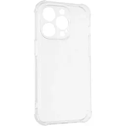 Силіконовий протиударний чохол Case панель + скло 9Н на Iphone 15 Pro Max прозорий (3463223636) - мініатюра 3