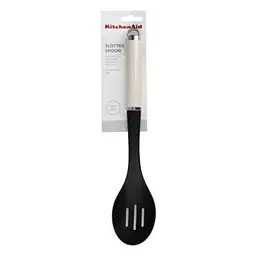 Ложка для сервіровки з прорізами KitchenAid Coreline 35,3 см кремова (KAG004OHACE) - мініатюра 3
