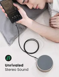 Аудіо кабель для підключення гарнітури Ugreen AV112 3.5 мм Male Cable золотистий Plated Metal Case with Braid 50363 - мініатюра 3