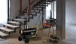 Теплова дизельна гармата Neo Tools 20 кВт, площа обігріву 200 кв.м., підлогова, чорна (90-086) - мініатюра 2