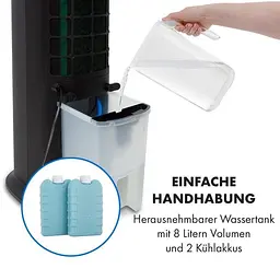 Мобільний кондиціонер вентилятор Klarstein Skytower Grand Smart 480 м3/ч (10035817) - мініатюра 4