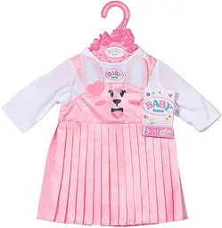 Одяг для ляльки Сукня з зайкою BABY BORN 832868 43 см Різнокольоровий shop (6900007341875)