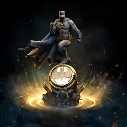 Статуетка DC Comics Batman Deluxe Exclusive - Art Scale 1/10 (Бетмен) 33 см - мініатюра 6