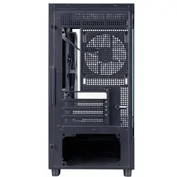 Корпус 1stPlayer Mi5-BK-2FC7R-1FC7 Black без БЖ Mini Tower Micro ATX / Mini ITX 1xUSB 3.0 / 1xUSB 2.0 макс. CPU - 185 мм / VGA - 360 мм 3x120 мм ARGB бічна та передня панель із загартованого скла - мініатюра 4