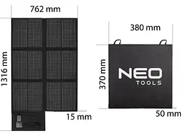 Зарядний пристрій на сонячній батареї Neo Tools 120W (90-141) - мініатюра 6