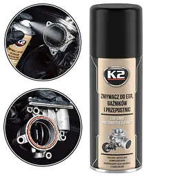 Очищувач карбюратора K2 CARB EGR TURBO AND INTAKE Valve Clean 400 мл (W128)