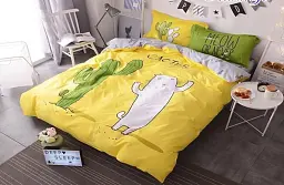 Комплект постільної білизни з компаньйоном TAG Tekstil Кактус 150x215 см