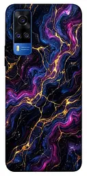 TPU чохол Demsky Purple space marble для Vivo Y51a