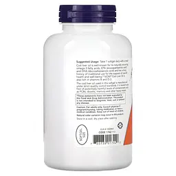 Масло з печінки тріски NOW Cod Liver Oil 650 mg, 250 капсул - мініатюра 3
