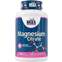 Цитрат магнію Haya Labs Magnesium Citrate 400 mg, 120 вегакапсул