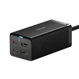 Адаптер мережевий зарядний пристрій Baseus GaN5 Pro 3 порти 140W CCGP110201 - мініатюра 2