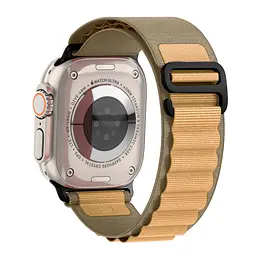 Ремінець для Apple Watch 42 (Series 11-10)/41/40/38, бежевий, Alpine Loop Alpina Band, тканинний поліестеровий ремінець для смарт-годин, дихаючий, для активного відпочинку та спорту, ArmorStandart (ARM82564) - мініатюра 5