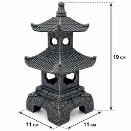 Декорація Hobby Senso Temple 11×11×19 см для акваріума і тераріуму (41731) - мініатюра 2
