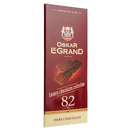 Шоколад Oskar Le Grand чорний 82% 82 г - мініатюра 2