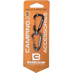 Карабін Base Camp Delta 4 Wire Set 2 2шт Black Grey