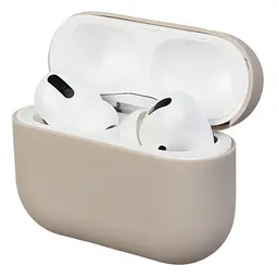 Силіконовий чохол для навушників Apple AirPods Pro, Ultrathin Silicone Case, сірий, захисний чохол, ультратонкий і легкий, захист від подряпин і пилу, м"який силікон, ArmorStandart (ARM55960)
