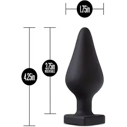 Анальна пробка Blush Temptasia - Fuck Me Anal Plug - Black - мініатюра 2