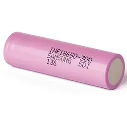 Акумулятор 18650 3000mAh 15A, 4.2/3.6/2.5V, PINK Samsung (INR18650-30Q / 17469)