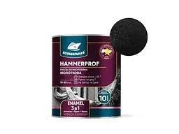 Емаль антикорозійна КОРАБЕЛЬНА чорний 2.0кг молоткова HAMMERPROF ENAMEL 101