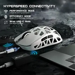 Миша Attack Shark R2 Magnesium Alloy 8K (AS-6972792471549-W) White (G-000004005) - мініатюра 2