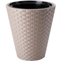 Горщик для квітів Form-Plastic Rattana-30 14.1 л бежевий (3800-051)