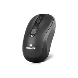 Мишка REAL-EL RM-450W Wireless/Bluetooth Black/Gray (EL123200046) - мініатюра 3