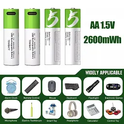 Акумулятор AA Smartoools 1700 mAh пальчиковий Li-Ion із вбудованою зарядкою Type-C 1.5V (19328) - мініатюра 3