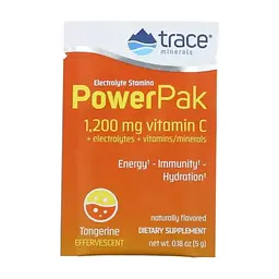 Вітамінно-мінеральний комплекс Trace Minerals Електроліти, смак мандарину, Electrolyte Stamina PowerPak, 30 пакето (TMR-00349) - мініатюра 3