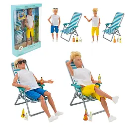 Колекційна фігурка Barbie Precious Beach Moments з пляжним кріслом та аксесуарами (A795B-1/2) в асортименті