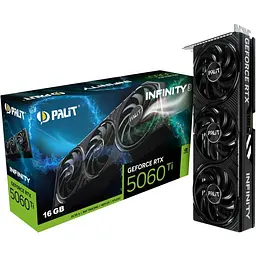 Відеокарта Palit RTX 5060 Ti 16GB Infinity 3 (NE7506T019T1-GB2061S) (GDDR7, 128 bit, PCI-E v5.0 x8) - мініатюра 8