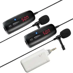 Безпровідний мікрофон для телефону, смартфона с 2-ма мікрофонами Savetek P8-UHF, до 50 метрів (100727)
