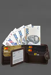 Шкіряне портмоне 9.1 темно-коричневе - мініатюра 6