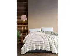 Муслінове покривало Striped Mint 230х250 см Saheser pbe0051329 - мініатюра 2