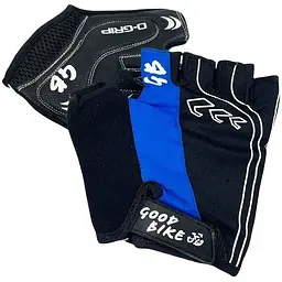 Велорукавиці Good Bike D-Grip короткий палець розмір L сині (94506Blue-IS) - мініатюра 3