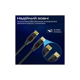 Кабель мультимедійний HDMI to HDMI v.2.0 Promate (prolink4k60-300) - мініатюра 6