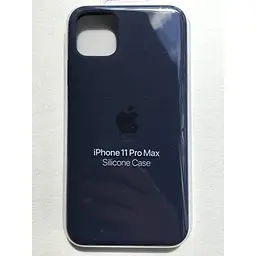 Оригінальний силіконовий чохол Apple Silicone Case для iPhone 11 Pro Max (6.5") Midnight Blue (MWYW2ZM/A) - мініатюра 2