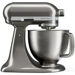 Кухонна машина KitchenAid Artisan Plus 4,7 л 5KSM50PKVEMS з відкидним блоком, срібний медальйон